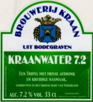 Brouwerij Kraan (Bodegraven), Kraanwater 7.2