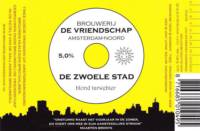 Brouwerij De Vriendschap, De Zwoele Stad Blond Tarwebier