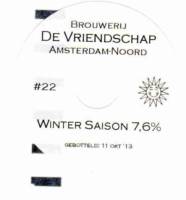 Brouwerij De Vriendschap, Winter Saison