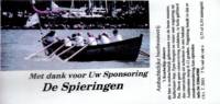 Bierbrouwerij 't Koelschip, De Spieringen Met dank voor Uw Sponsoring