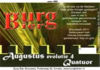 Burg Bier Brouwerij, #Augustus evolutie 4 Quatuor