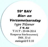 Bierbrouwerij Kasparus, 59e BAV Bier- en Verzamelaarsdag