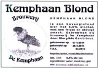 Stadsbrouwerij De Kemphaan BV, Kemphaan Blond