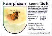 Stadsbrouwerij De Kemphaan BV, Kemphaan Lente Bok