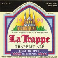 Brouwerij De Koningshoeven , La Trappe Trappist Ale Quadrupel Quadruplus 1994