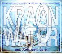 Brouwerij Kraan (Bodegraven), Kraanwater 7,9