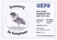 Stadsbrouwerij Almere, Kemphaan Oeps