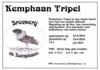 Stadsbrouwerij De Kemphaan BV, Kemphaan Tripel