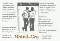 Brouwerij in Speciaalbier Gebroeders Ducaat, Grand-Cru