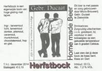 Brouwerij in Speciaalbier Gebroeders Ducaat, Herfstbock