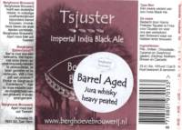 Berghoeve Brouwerij, Tsjuster Imperial India Black Ale Barrel Aged Jura Whiskey Heavy Peated