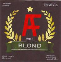 Wildervanker Brouwerij, AF 2014 Blond