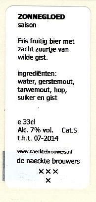 De Naeckte Brouwers, Zonnegloed Saison