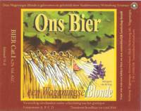 Stadsbrouwerij Wittenburg, Ons Bier een Wageningse Blonde
