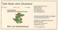 Dorpsbrouwerij De Maar, Tyler Noah John Zilvertand Hoera 1 jaar