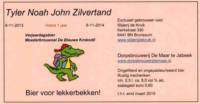 Dorpsbrouwerij De Maar, Tyler Noah John Zilvertand Hoera 1 jaar