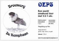 Stadsbrouwerij Almere, Kemphaan Oeps