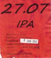 Brouwerij Hilldevils, 27-07 IPA