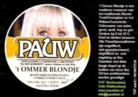 Bierbrouwerij De Pauw (Ommen), 't Ommer Blondje