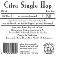 Brouwerij De Molen, Citra Single Hop IPA-ish