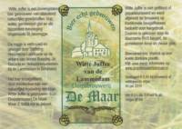 Dorpsbrouwerij De Maar, Witte Juffer van de Lammedam