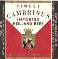 Oranjeboom Bierbrouwerij, Cambrinus Imported Holland Beer