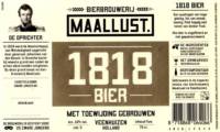 Bierbrouwerij Maallust, 1818