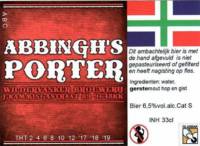 Wildervanker Brouwerij, Abbingh's Porter