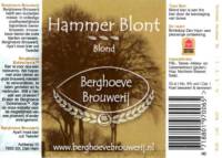 Berghoeve Brouwerij, Hammer Blont Blond