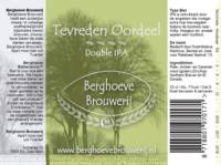 Berghoeve Brouwerij, Tevreden Oordeel Double IPA