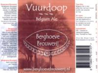 Berghoeve Brouwerij, Vuurdoop Belgium Ale