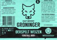 Brouwerij Groninger, Oerspelt Weizen Kristall Bier