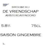 Brouwerij De Vriendschap, Saison Gingembre