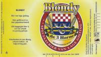 Bierbrouwerij de 3 Horne, Blondy