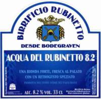 Brouwerij Kraan (Bodegraven), Acqua del Rubinetto 8.2