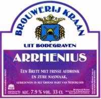 Brouwerij Kraan (Bodegraven), Arrhenius