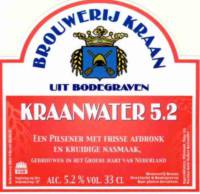 Brouwerij Kraan (Bodegraven), Kraanwater 5.2