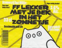 Uiltje Brewing Company, FF lekker met je bek in het zonnetje