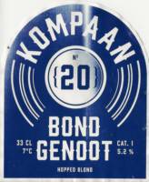 Kompaan Dutch Craft Beer Company, Kompaan nr 20 Bondgenoot  Kompaan Dutch Craft Beer Company, Kompaan nr 20 Bondgenoot