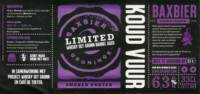 Baxbier, Koud Vuur Smoked Porter
