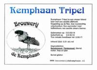 Stadsbrouwerij De Kemphaan BV, Kemphaan Tripel