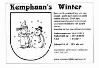 Stadsbrouwerij De Kemphaan BV, Kemphaan's Winter