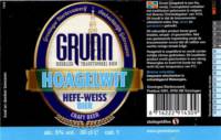 Groningse Bierbrouwerij, Grunn Hoagelwit Hefe-Weiss bier