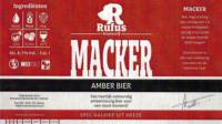 Brouwerij Rufus, Macker Amber Bier