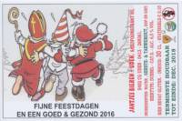 Jantje's Bieren Uden, Fijne Feestdagen en een Goed & Gezond 2016