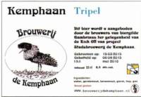Stadsbrouwerij De Kemphaan BV, Kemphaan Tripel