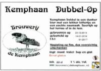 Stadsbrouwerij Almere, Kemphaan Dubbel-Op