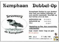 Stadsbrouwerij De Kemphaan BV, Kemphaan Dubbel-Op