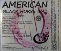 Hilldevils Beers, American Black Horse IPA