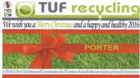 Stadsbierbrouwerij Apeldoorn, TUF Recycling Porter